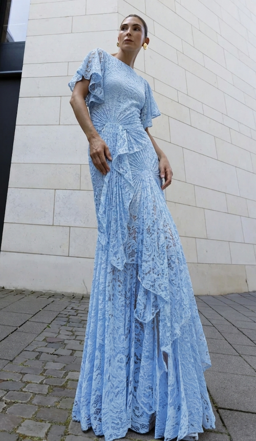 Cascade Dress Floor Length