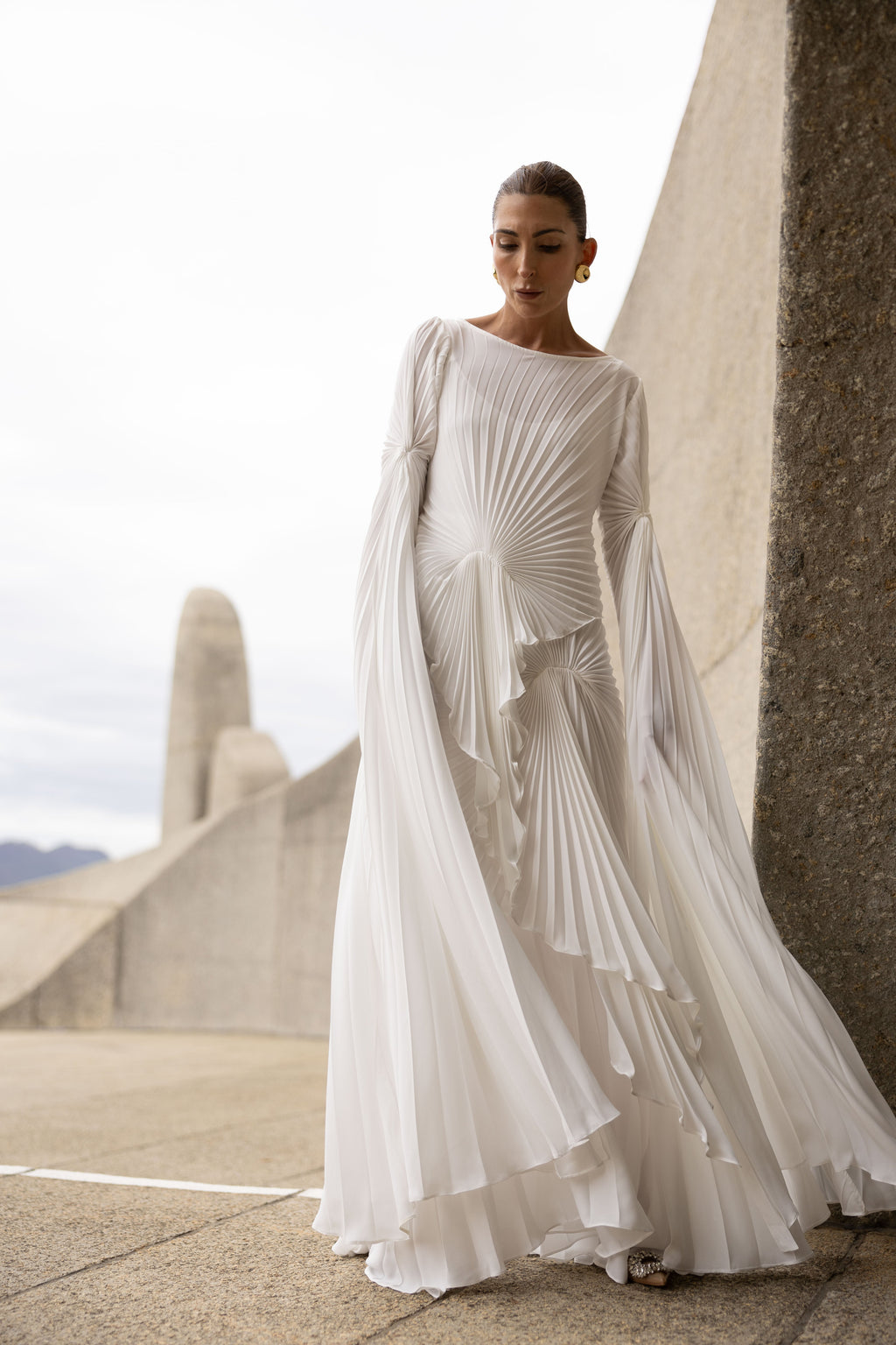 Waterfall Dress Floor Length
