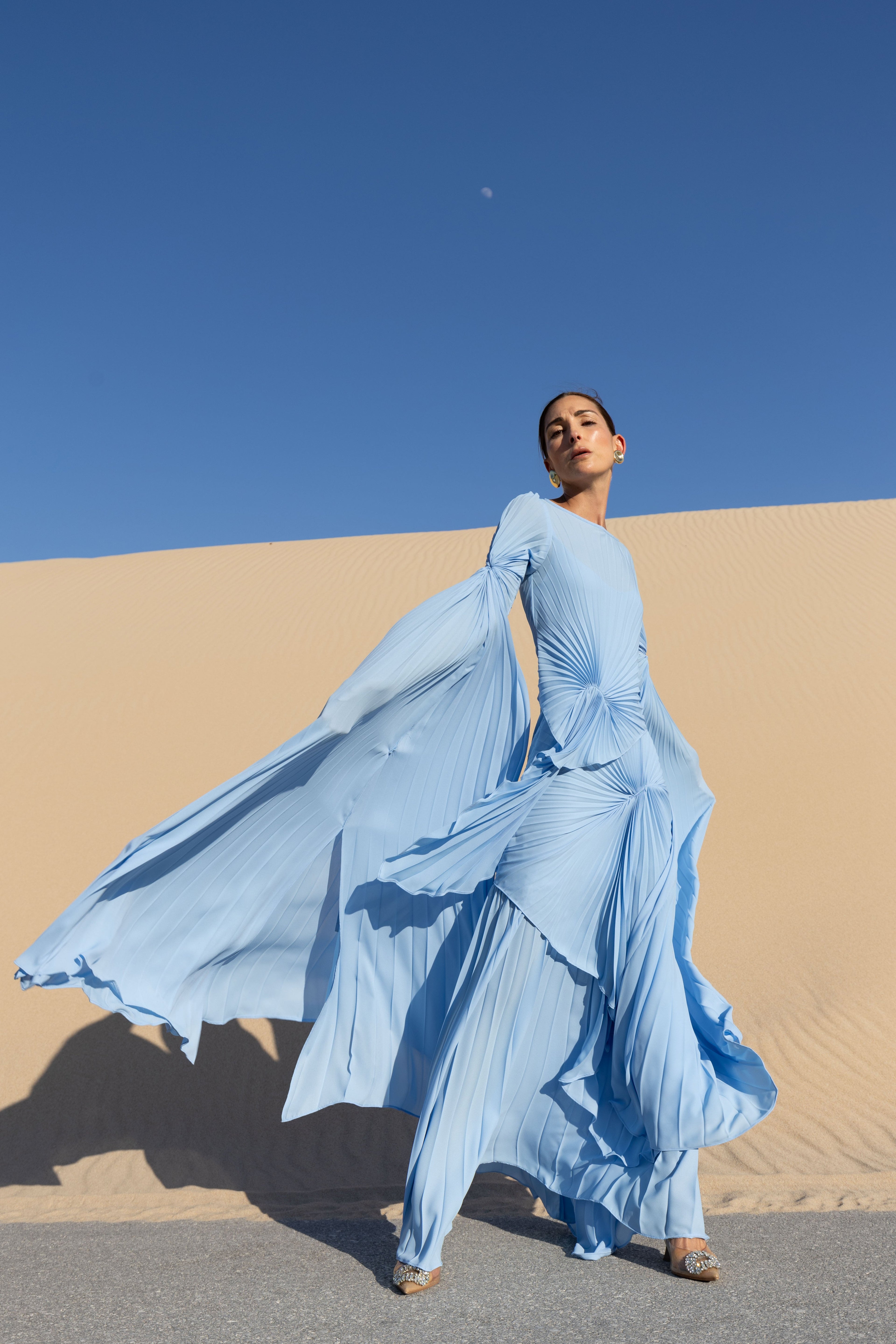 Waterfall Dress Floor Length