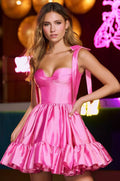 Sexy Suspender Waist-Tight Pink Princess Dress