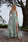 The Ava Dress in Sage Baroque Floral