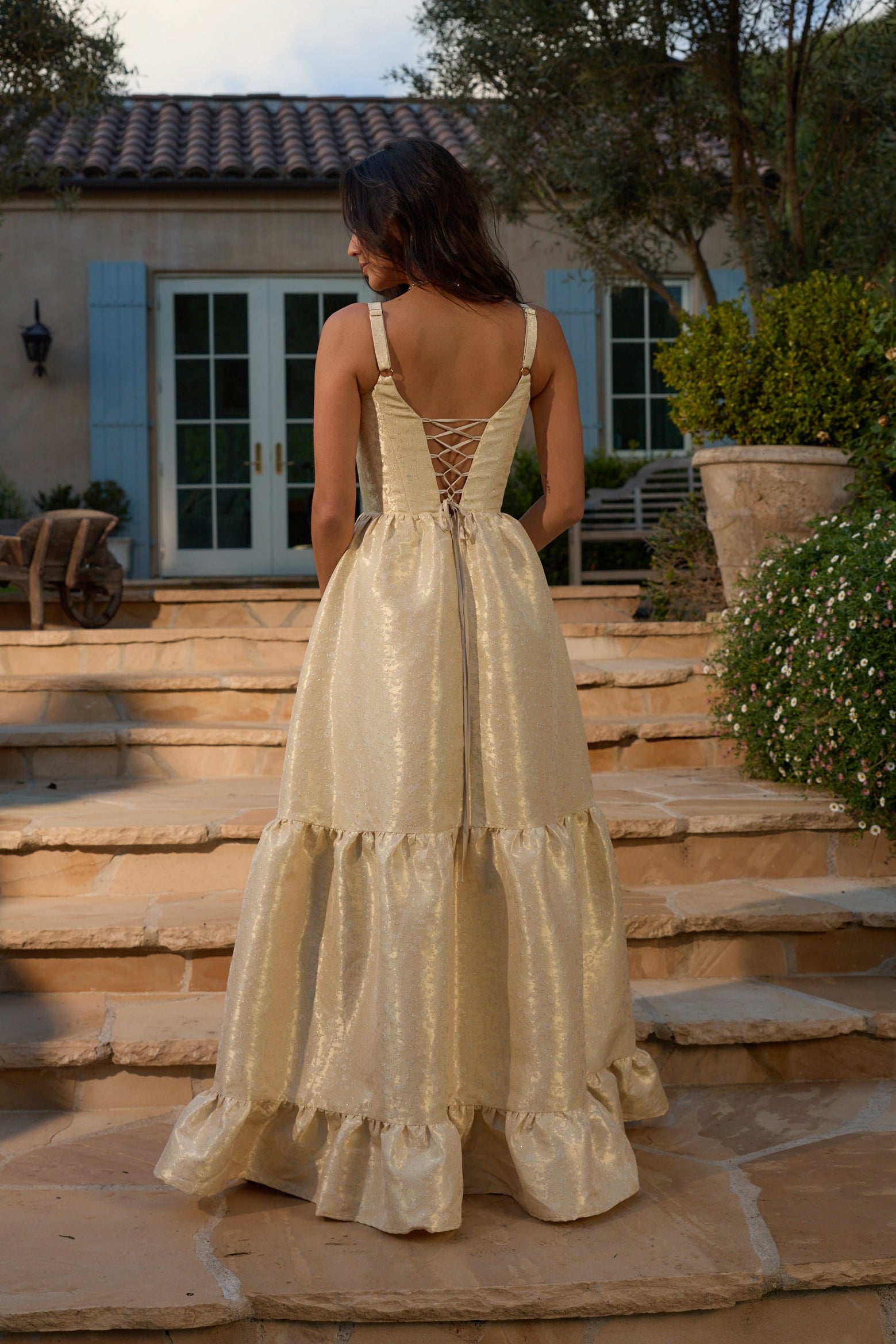 The Avery Dress in Butter Yellow Duchess