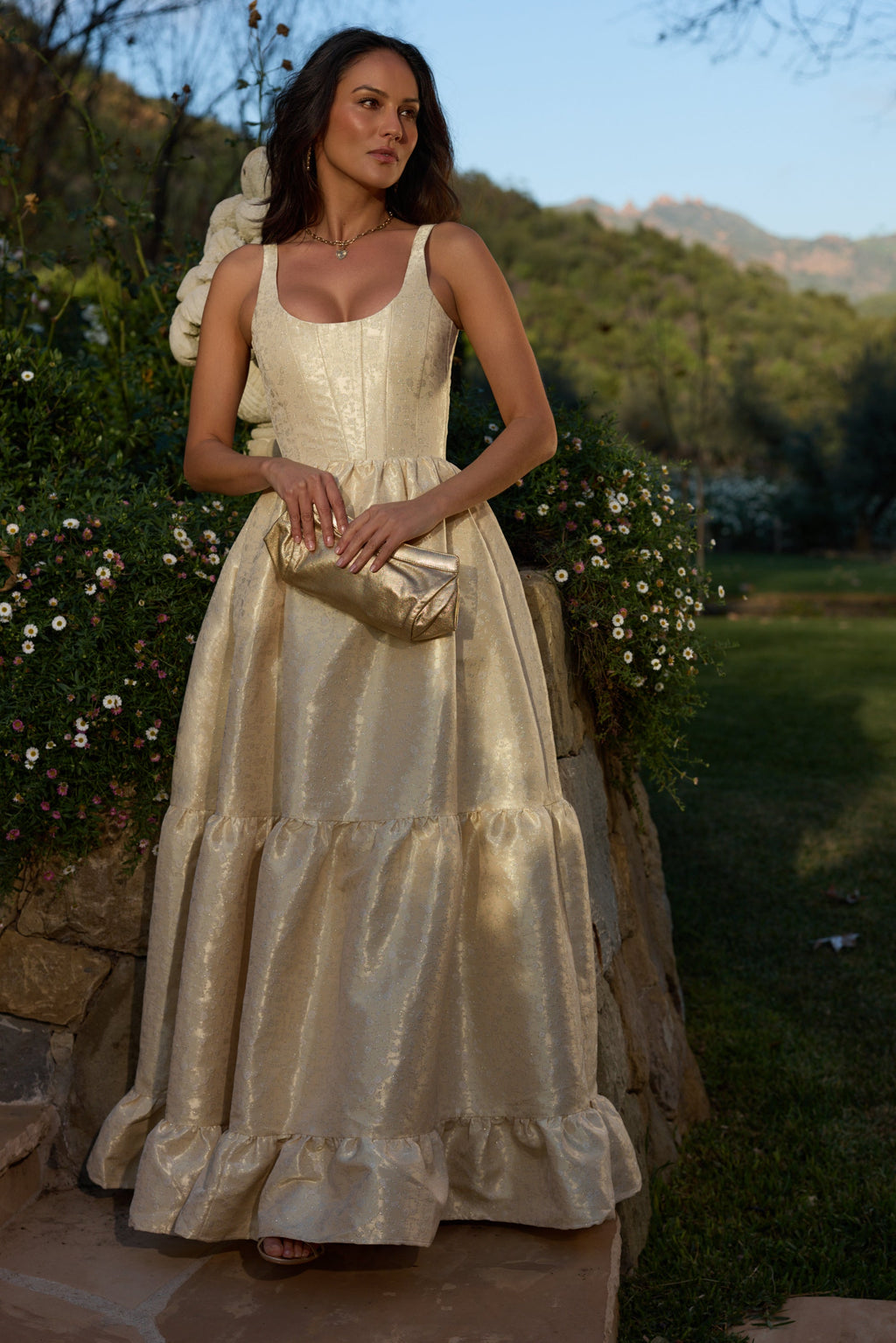 The Avery Dress in Butter Yellow Duchess