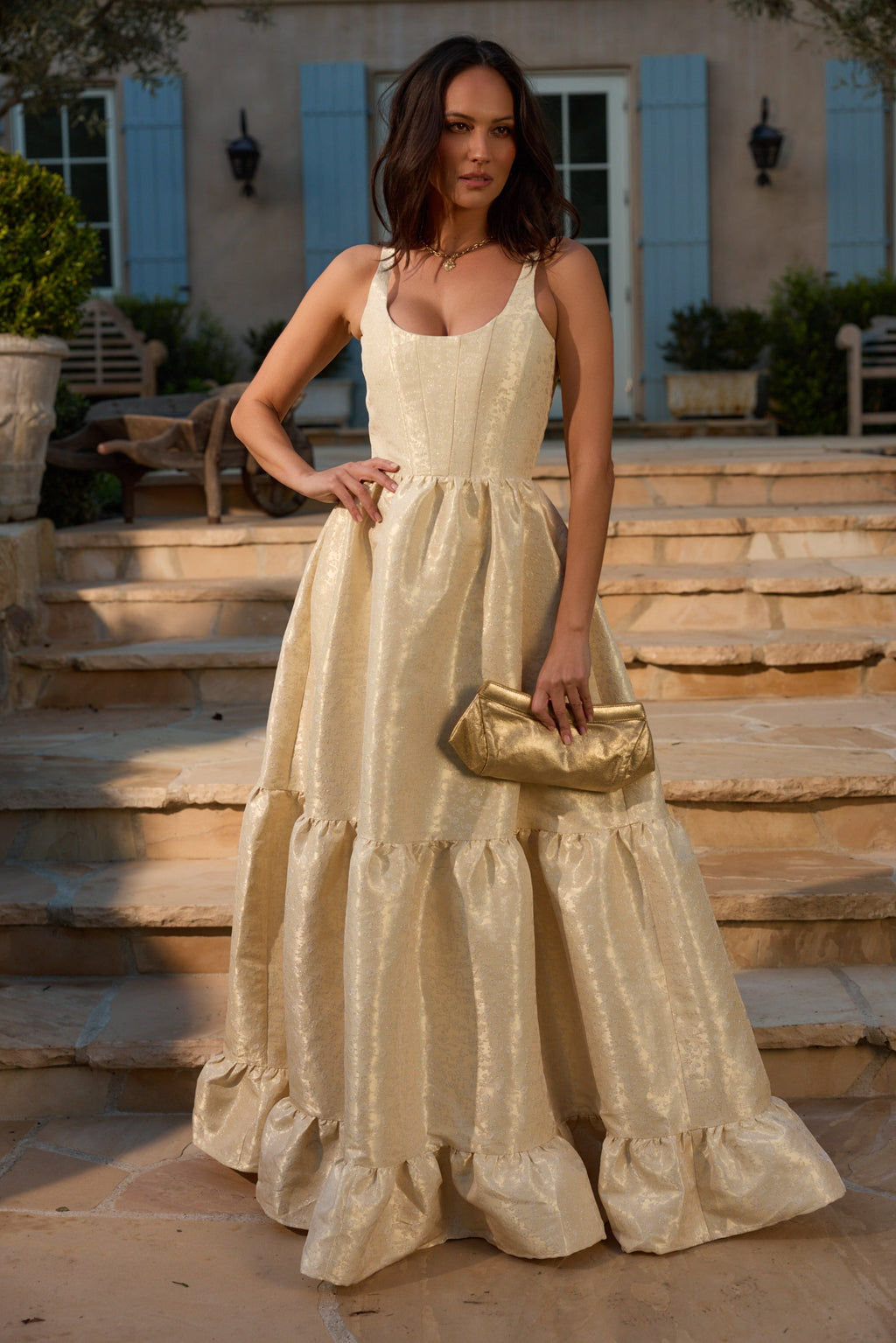 The Avery Dress in Butter Yellow Duchess