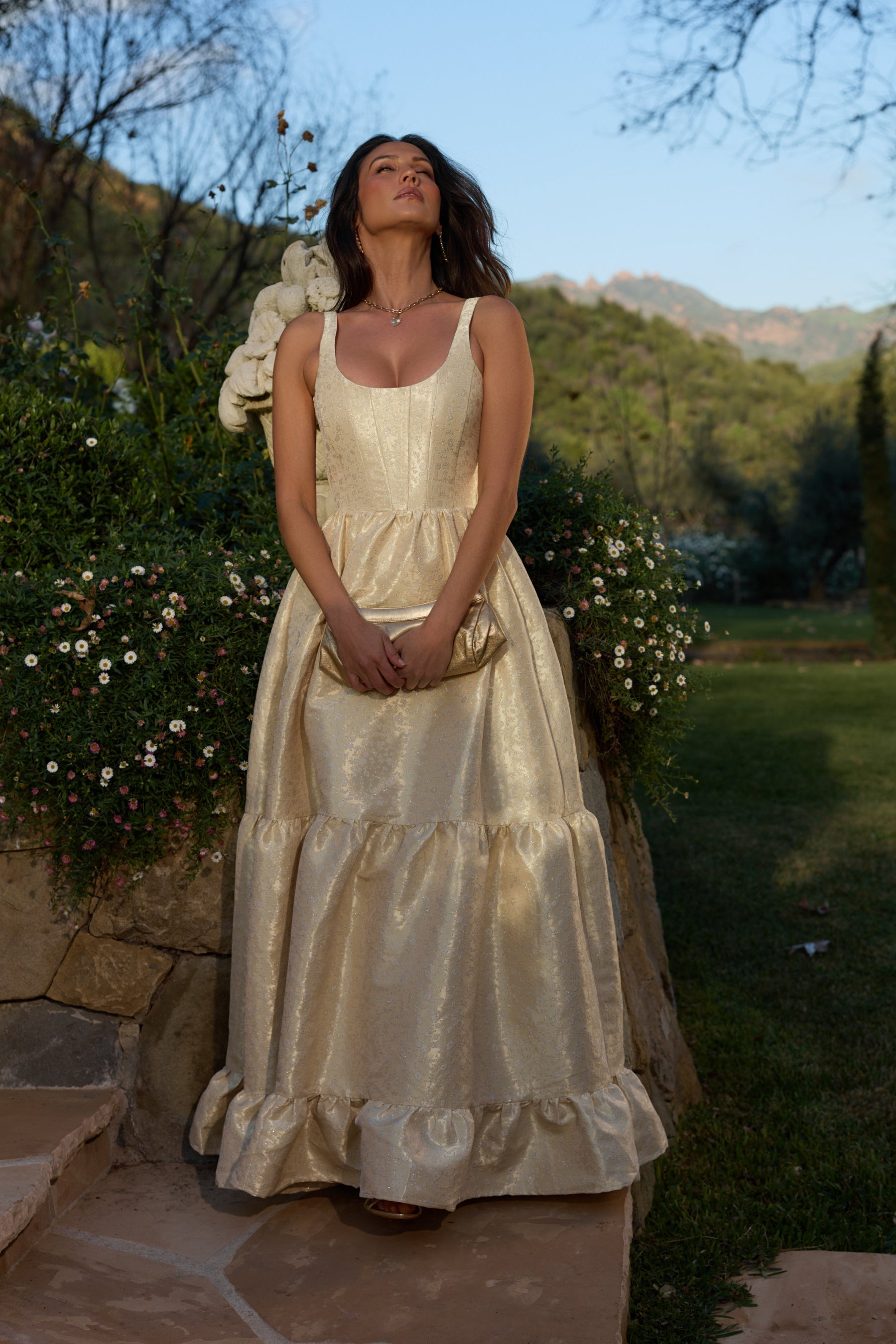 The Avery Dress in Butter Yellow Duchess