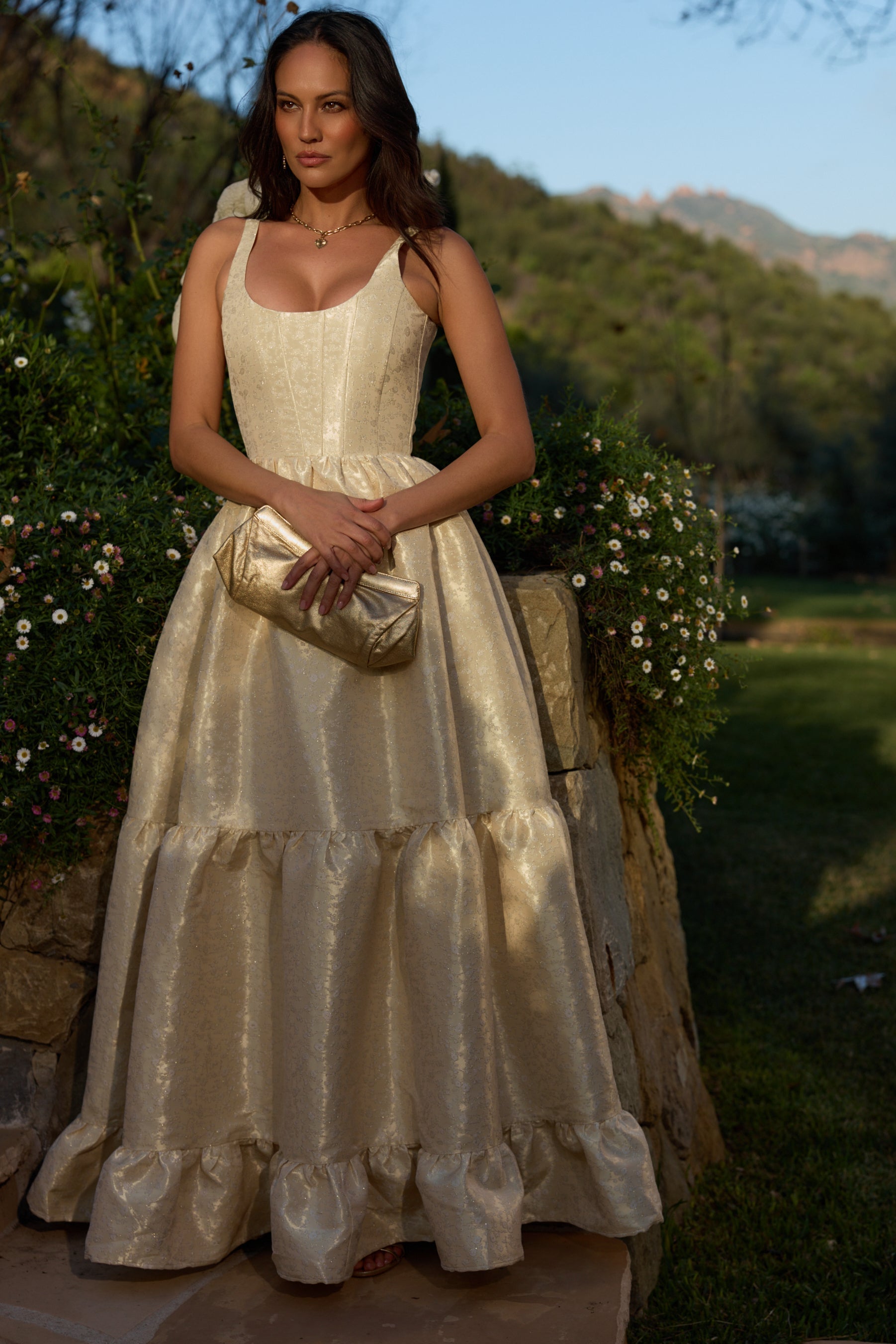 The Avery Dress in Butter Yellow Duchess