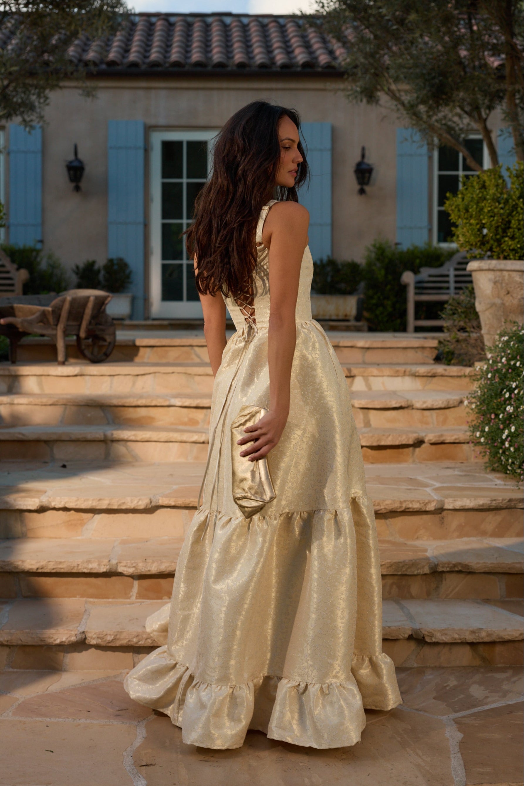 The Avery Dress in Butter Yellow Duchess