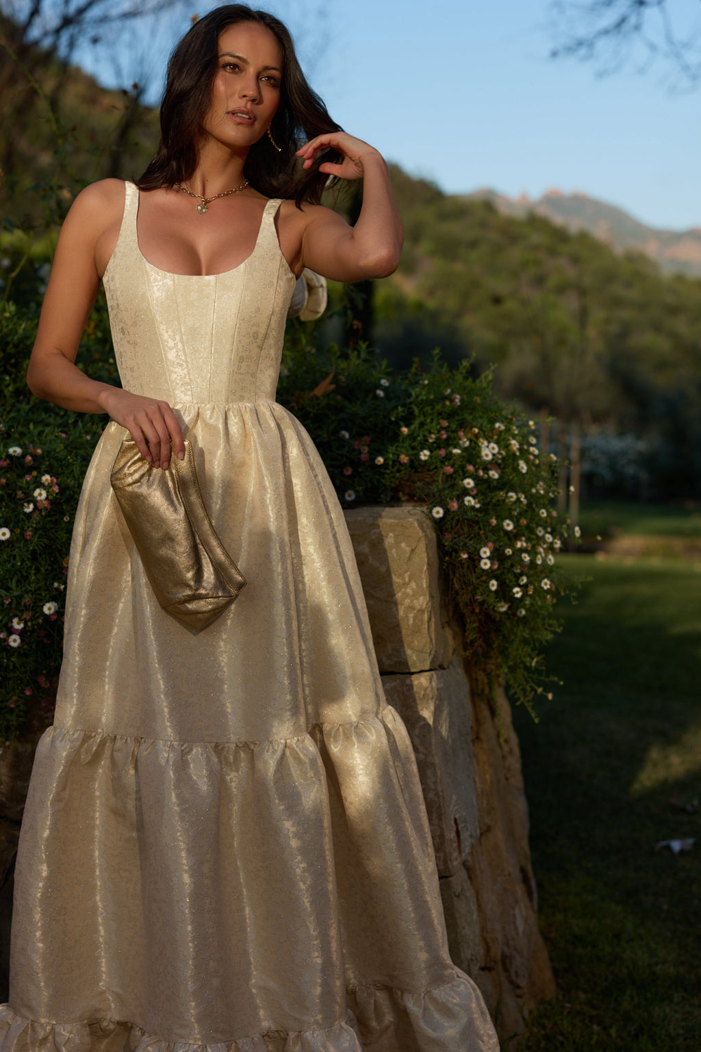 The Avery Dress in Butter Yellow Duchess