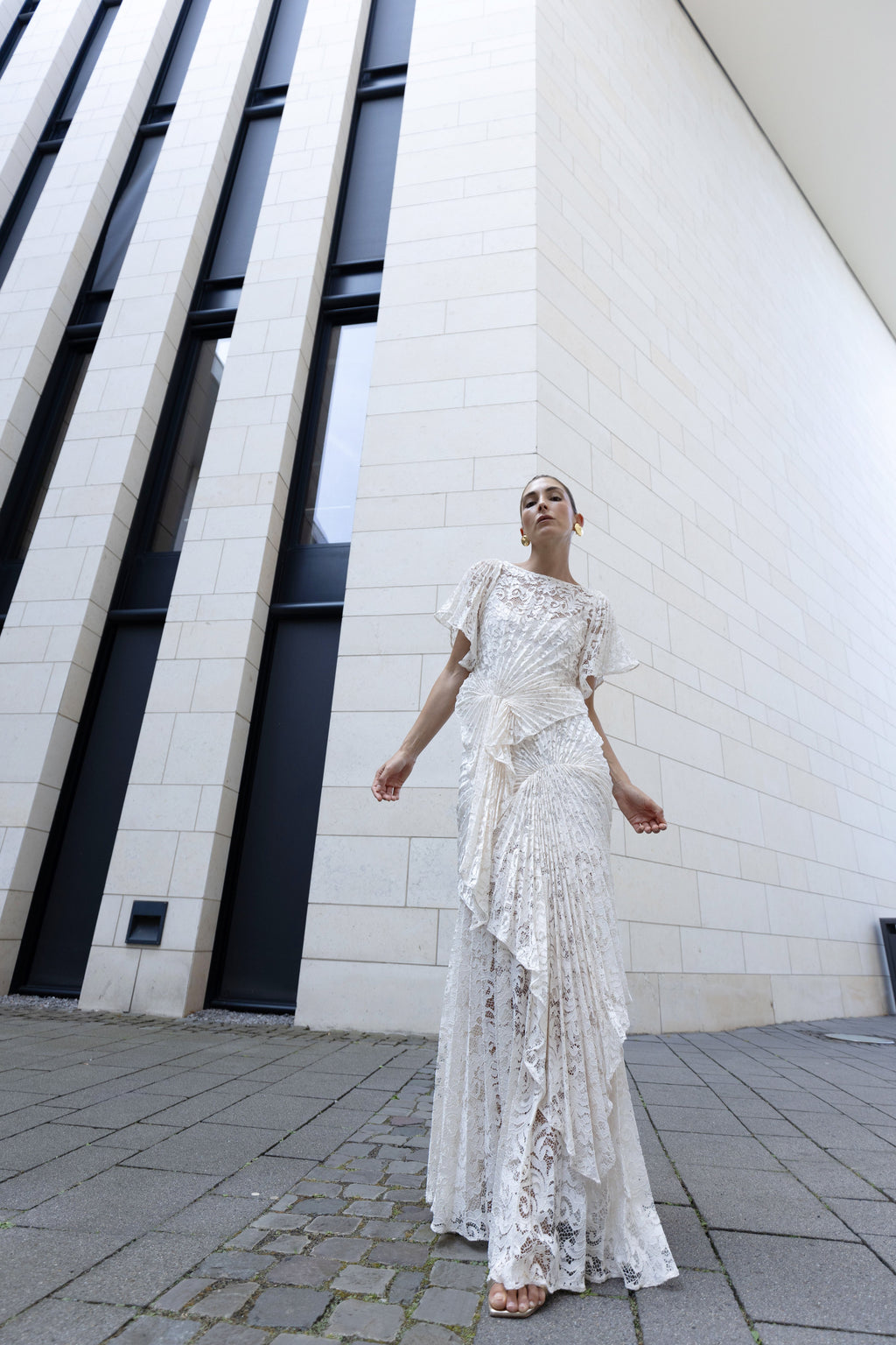 Cascade Dress Floor Length