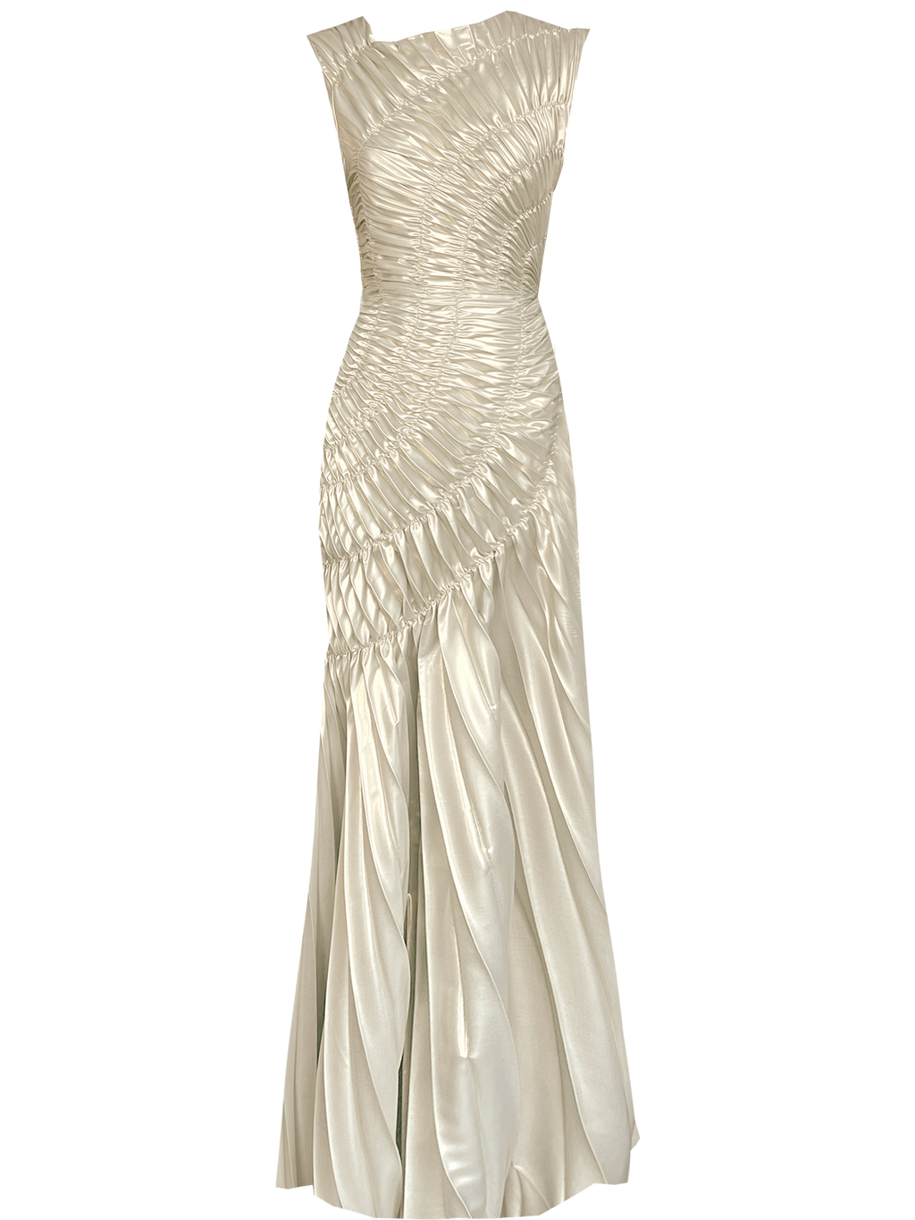 Fossil Dress Floor Length Metallic