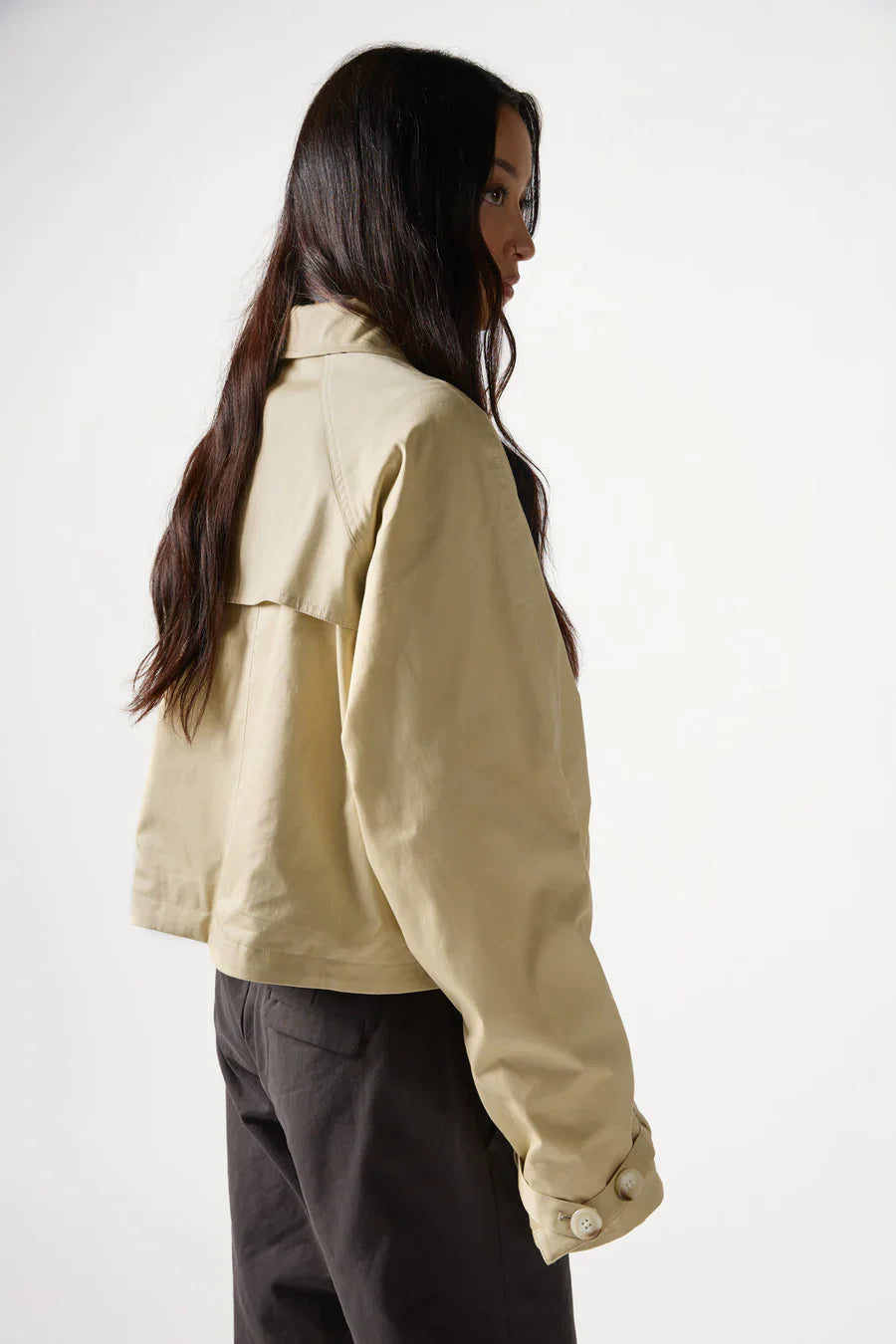 REVERSIBLE POLKADOT TRENCH