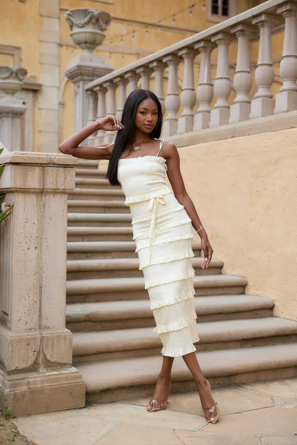 The Lily Dress in Transparent Yellow