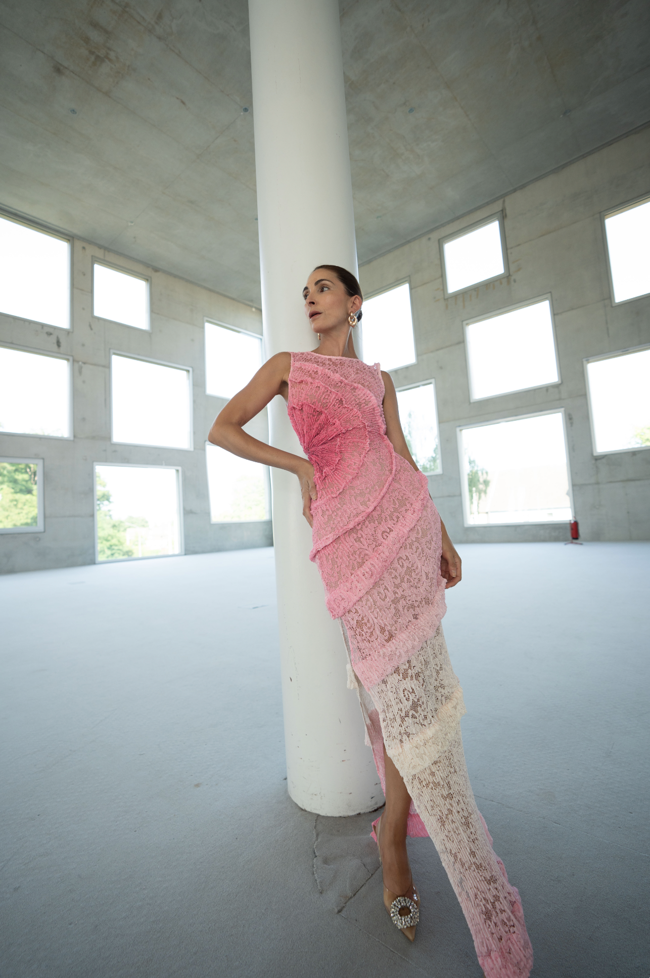 Spiral Dress Floor Length