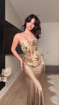 Satin Mermaid Evening Gown