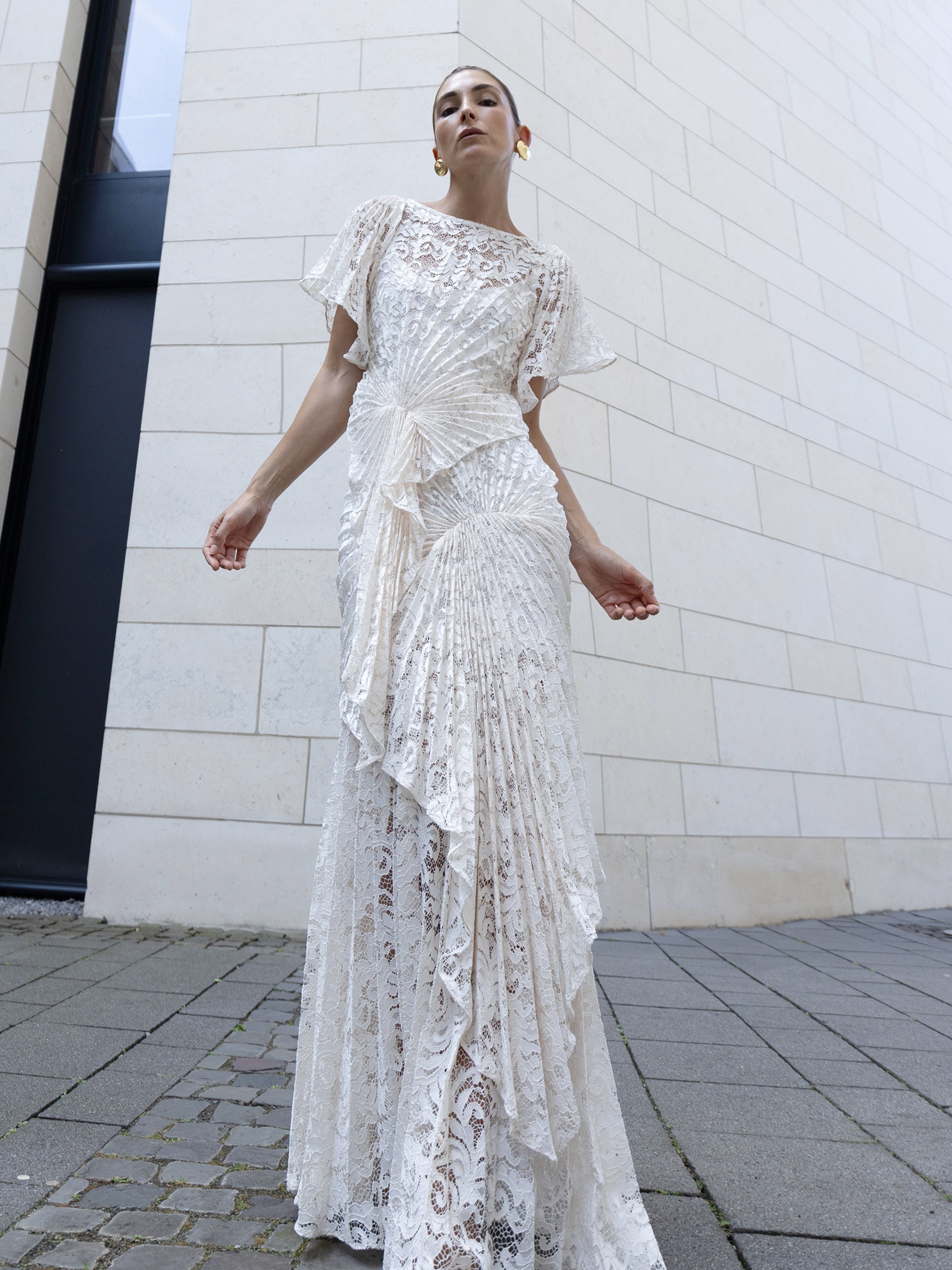 Cascade Dress Floor Length