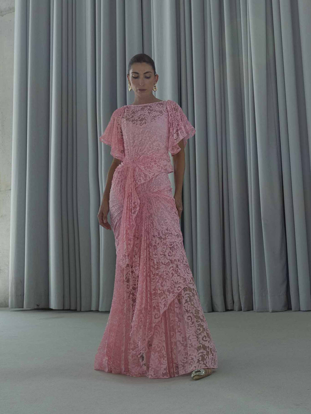 Cascade Dress Floor Length