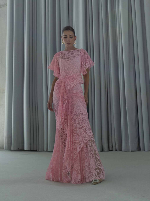 Cascade Dress Floor Length