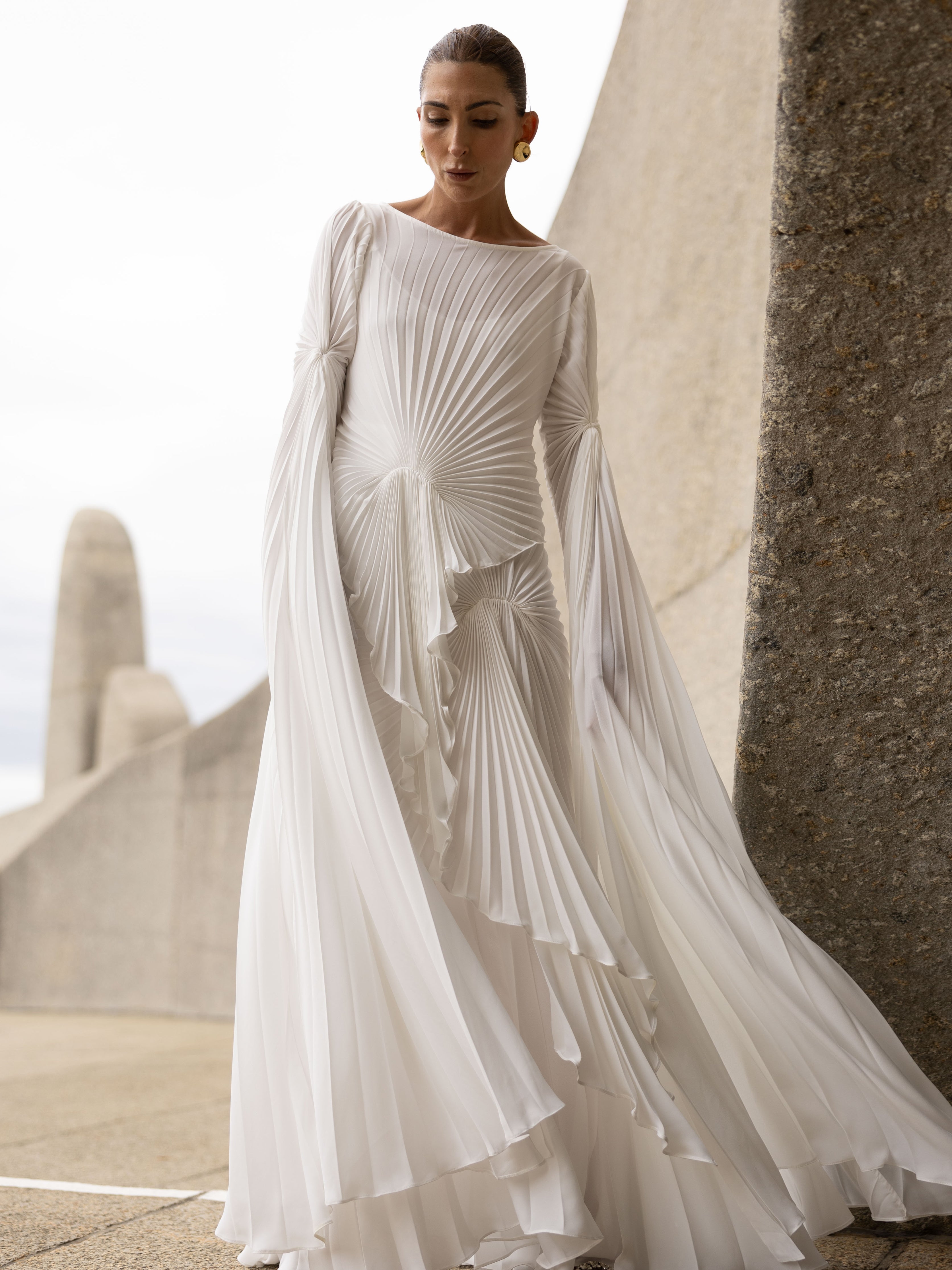 Waterfall Dress Floor Length