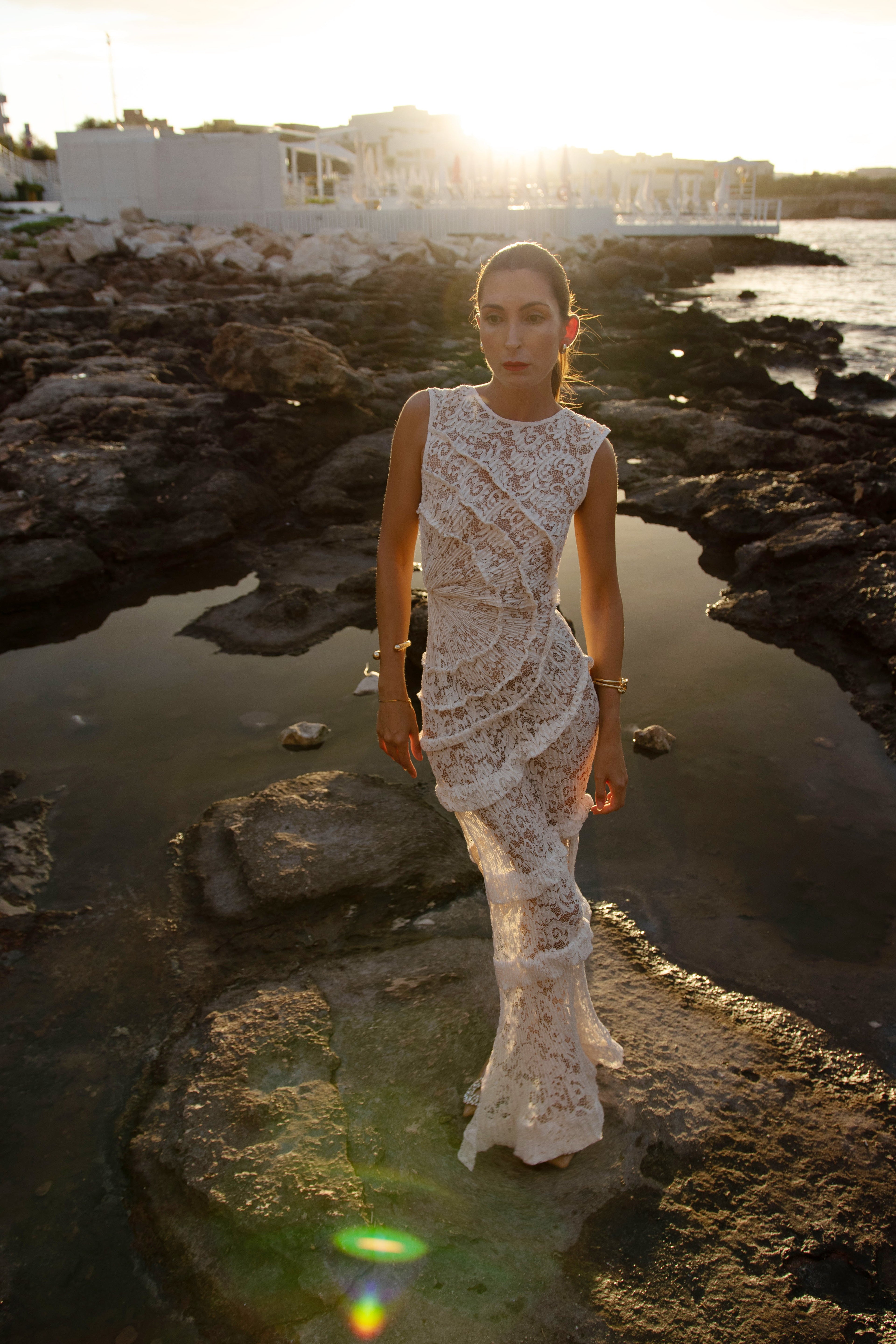 Spiral Dress Floor Length