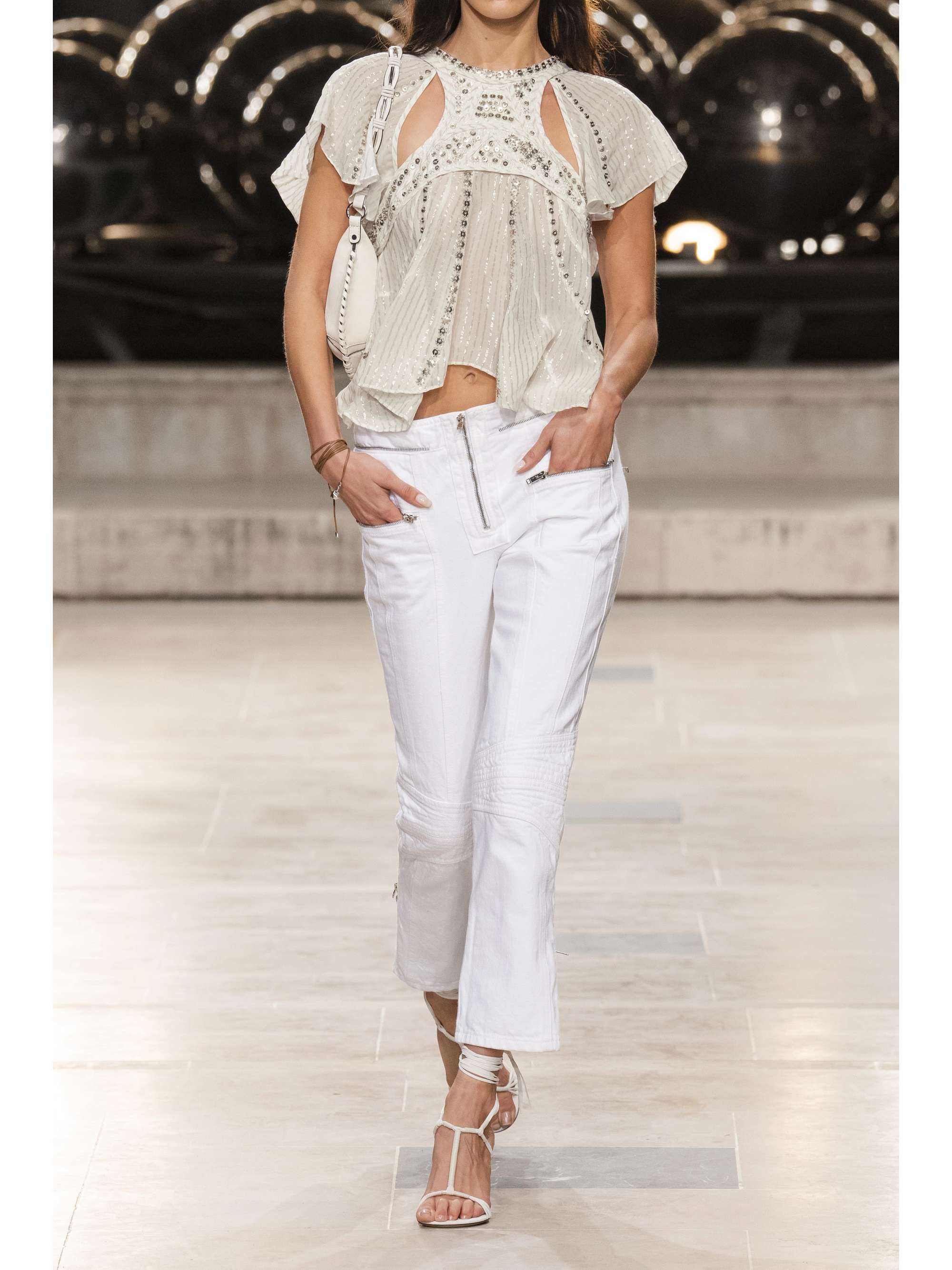 Nora lurex blouse